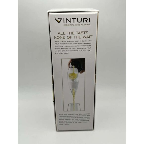 Vinturi Essential Wine Aerator White Wine Model New In Box - Picture 5 of 6